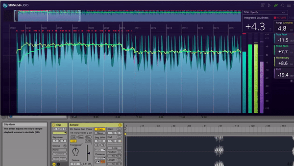 Bute Loudness Analyser - DAW Sync and Automatic Re-metering